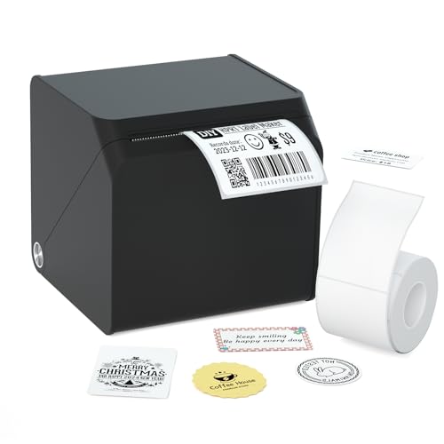 HPRT T260LR 2-Inch Label Maker - Portable Bluetooth Thermal Printer, Sticker Maker Machine with Waterproof Tape for Small Business, Barcode, Name, Address, Mailing, Clothing, School, Home & Office