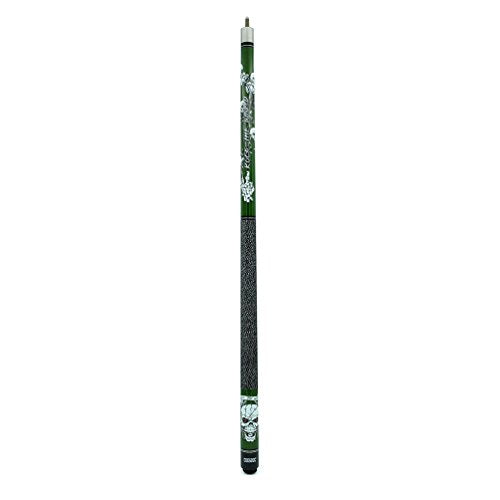 CUESOUL 58 inch 21oz 1/2 Maple Pool Cue Stick Kit- Rock The World Stylish Pattern Cue Design in Red Paint