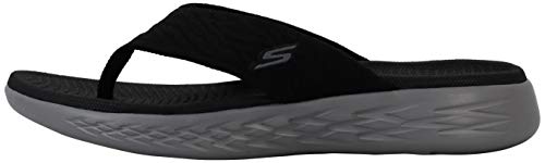 Skechers Women's On-The-go 600 Sunny Flip-Flop, Gray, 9