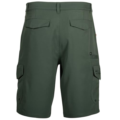 Salt Life La Vida Fishing Boardshorts, Sage Leaf, 28