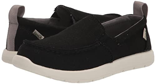 Sanuk Hangout Lite Sneaker, Black, 1 US Unisex Little Kid