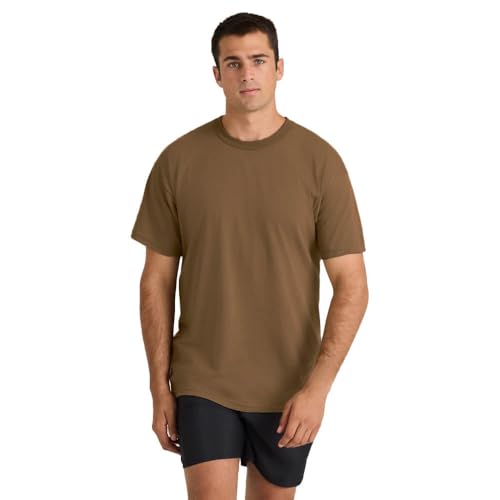 Soffe Men's 3 Pack - USA Poly/Cotton Military Tee, Black, Small