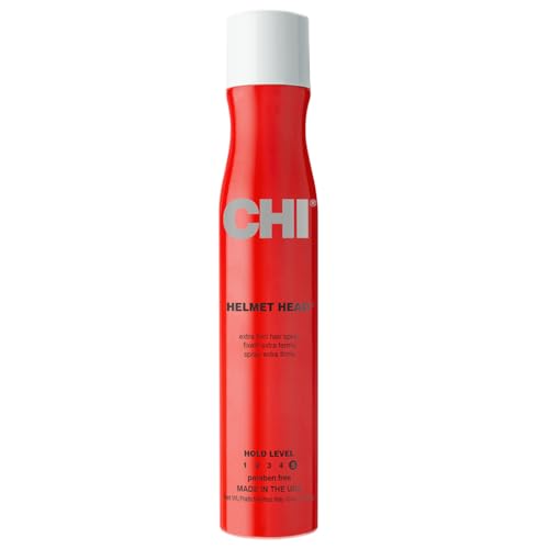 CHI Helmet Head Extra Firm Hairspray, Protects Against Humidity & Creates Voluminous Hairstyles, Sulfate & Paraben-Free, 10 Oz