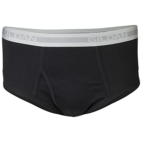 Gildan Men's Underwear Briefs, Multipack, Grey/Black (6-Pack), Medium