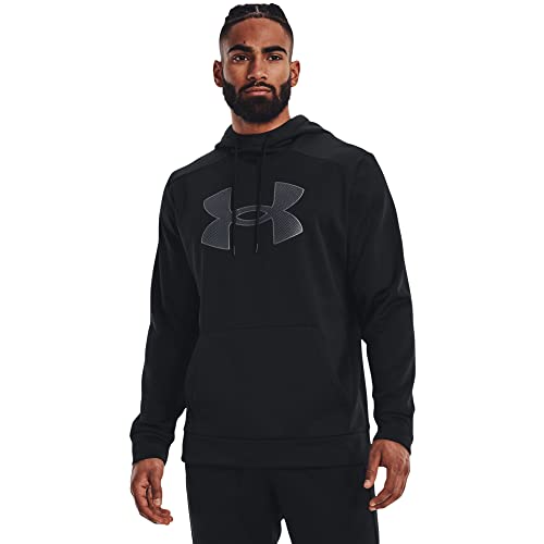 Under Armour Mens Big Logo ArmourFleece Hoodie, (782) Rise/Rise/Black, 4X-Large Tall