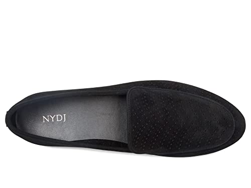 NYDJ Women's Denver Loafer, Suede Black, 10