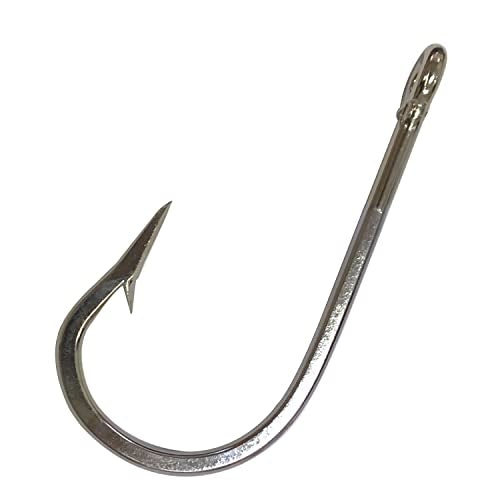 Saltwater Fishing Hooks Southern Tuna Hooks, 15pcs Big Game Hooks Trolling Hooks Stainless Steel Fishing Hooks Forged Extra 6X Strong Circle Hooks Ultra Sharp Knife Point Hooks
