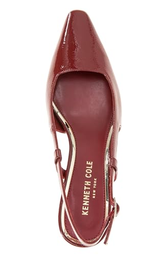 Kenneth Cole Women's Women's Martha Wedge Sandal, Black Crinkle Patent, 6