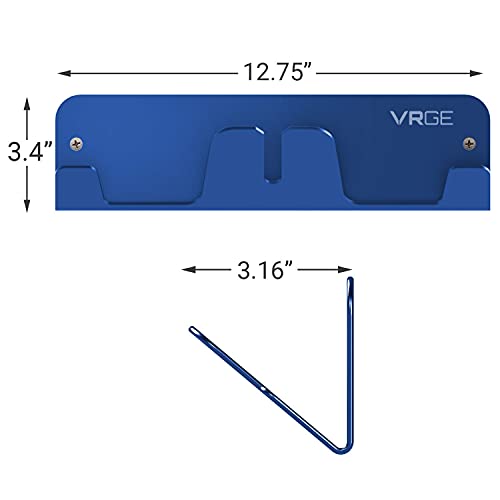 VRGE VR Wall Mount Storage Stand Hook - for Meta/Oculus Quest 3/2 - Rift-S - HTC Vive Pro - PS5 VR2 - Valve Index and Mixed Reality Headsets