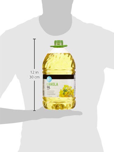 Amazon Brand - Happy Belly Canola Oil, 128 fl oz (Pack of 1)