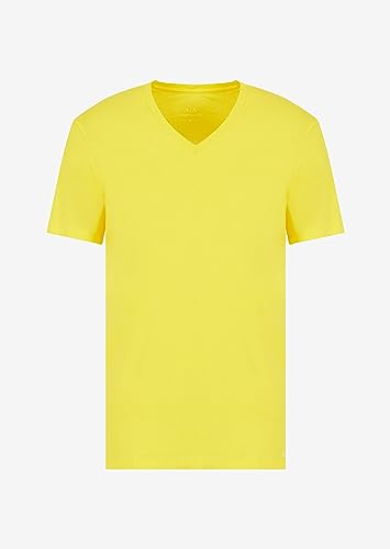 A | X ARMANI EXCHANGE Men's Basic Pima V Neck Tee, Rosin, S