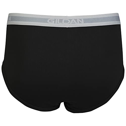 Gildan Men's Underwear Briefs, Multipack, Grey/Black (6-Pack), Medium