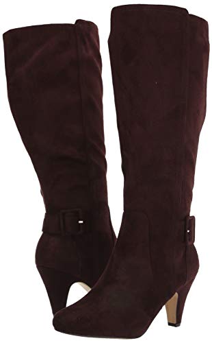 Bella Vita womens Troy Ii Plus Dress Wide Calf Knee High Boot, Black Super Suede, 7.5 Wide US