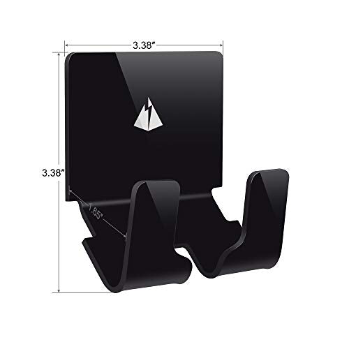 TXEsign Adhesive Wall Phone Holder Mount for Smartphones iPhone External Battery Wall Holder Mount (Black)