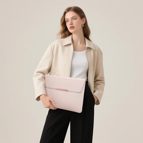 HYZUO 13.3-14 Inch Laptop Sleeve Case with Stand for MacBook Pro 14 M4/M3/M2/M1 2025-2021, MacBook Air/Pro 13.3, 13.8/13.5 Surface Laptop, HP Spectre X360 13/14, Space Gray(Smiley)