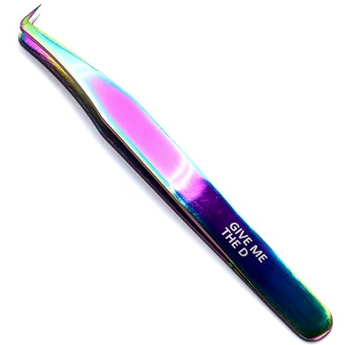 LLBA Lash Tweezer Professional Volume False Lash Application Tool | Multi Shapes & Purposes Tweezers | Non-Slip Grip Tweezers for Volume, Isolation & Classic Lashes (Gold, Girl Boss Isolation)