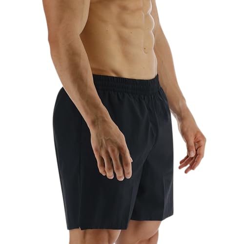 TYR Men's Standard Deck-X Swim Trunk Shorts, 6" Inseam, Black, Small