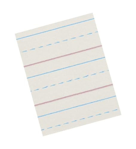 School Smart Zaner-Bloser Paper, 1/2 Inch Ruled, 8 x 10-1/2 Inches, 500 Sheets White