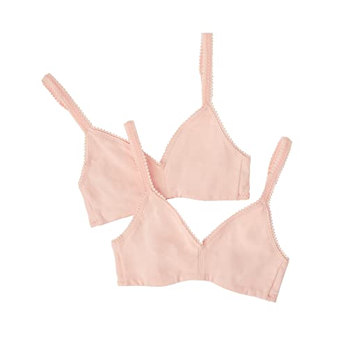 OnGossamer Women's Cabana Cotton Bralette 2 Pack Multipack - Black/Grey, Small