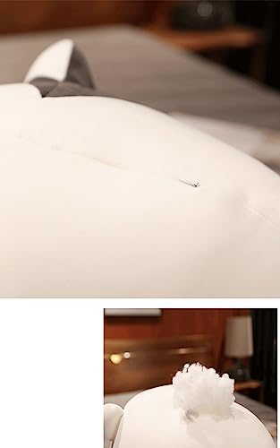 TONGSONG Plush Husky Stuffed Animal Husky Dog Hugging Pillow Cuddly Husky Plushies Dog Toy Husky Huggable Anime Husky Gifts for Kids and Lovers in Birthday, Valentines (Black, 12 Inch)