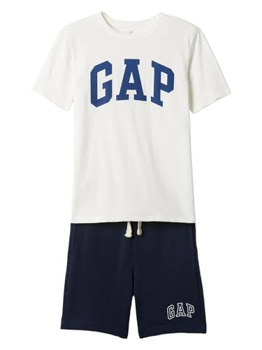 GAP Boys Logo Short Set New Off White XS