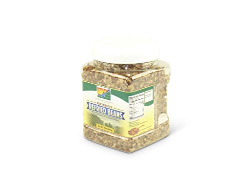 Mother Earth Products Dehydrated Fast Cooking Refried Bean Mix, quart Jar, 11 Ounce (Pack of 1)