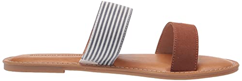 Amazon Essentials Women's Two Band Sandal, Tan, 10