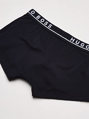 BOSS Hugo Men's 3-Pack Cotton Trunk, New Grey/Charcoal/Black, Small