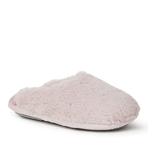 Dearfoams Kids Washable Brin Pile Scuff Slipper, Pale Mauve, US 7-8 Unisex Toddler