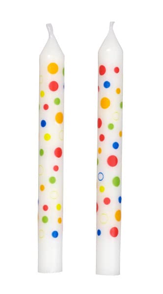 Wilton Candles, Sweet Dots Party, 12-Pack