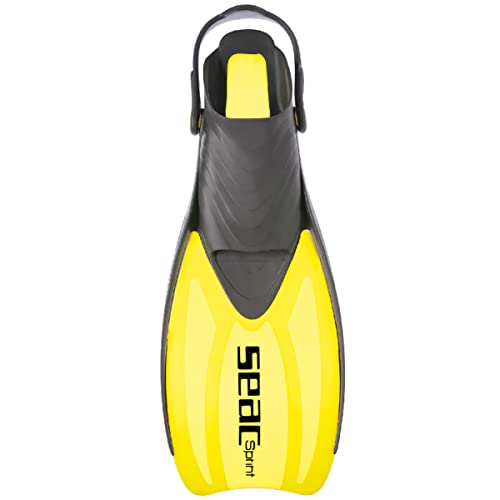 Seac Sprint Snorkeling Fins - Black, Large/X-Large