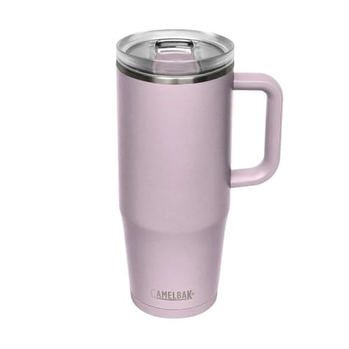 CamelBak Thrive Leak-Proof 32 oz Mug, Insulated Stainless Steel - for Travel, Coffee, Tea, hot Beverages - Spill Proof Cup-Holder Compatible, Purple Sky