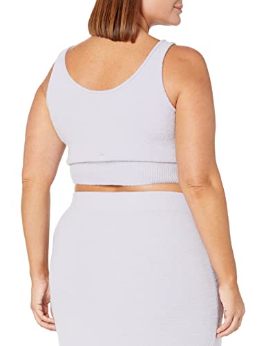 The Drop Women's Braylen Cozy Sweater Cropped Tank, Rose pink, 5X, Plus Size