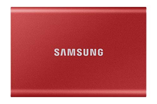 Samsung T7 Portable SSD - 500 GB - USB 3.2 Gen.2 Externe SSD Metallic Red (MU-PC500R/WW)