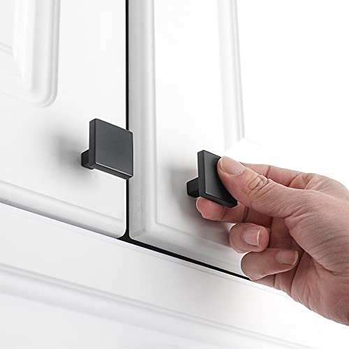 KOOFIZO 20 Pack 5 Inch Matte Black Kitchen Cabinet Pulls Black Cabinet Handles Black Cabinet Hardware for Kitchen Cabinets Drawer P01 Dresser Cupboard Bedroom Bathroom