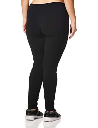 Hanes Women's Cotton Leggings Q71129 1 Pair, Black, Small