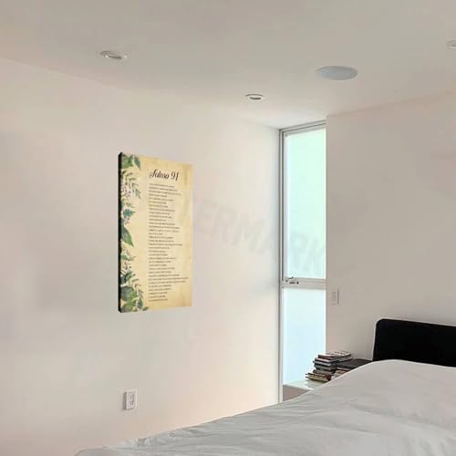 Salmo 91 En Español Para Pared Poster Biblia Española Verso De La Bi Cuadros Para Dormitorios Poesía Wall Poster Art Canvas Printing Poster Office Bedroom Aesthetic Poster Frame-style 12x18inch(