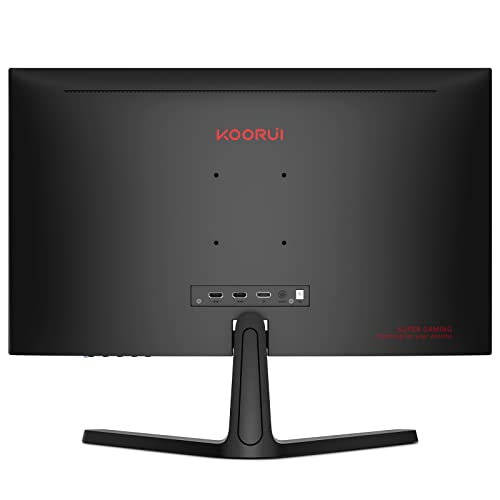 KOORUI 24 Inch Computer Monitor -FHD 1080P Gaming Monitor 165Hz VA 1ms, AdaptiveSync Technology, LED Monitors with Ultra-Thin, HDMI X2 /DP, VESA Compatible, Eye Care 24E4