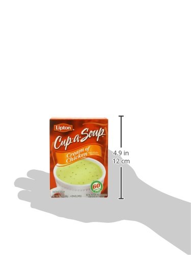 SOUP SECRETS Lipton Cup-a-Soup Instant Soup For a Warm Cup of Chicken Noodle Soup Made With Real Chicken Broth Flavor 1.8 oz 4 ct, Pack of 12