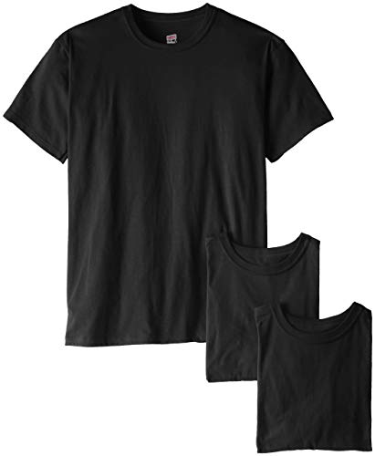 Soffe Men's 3 Pack 4.3 Oz Cotton Military Tee, Black, Small