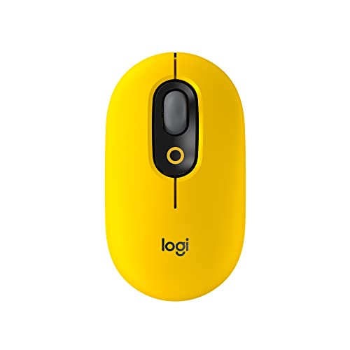 Logitech POP Mouse, Wireless Mouse with Customizable Emojis, SilentTouch Technology, Precision/Speed Scroll, Compact Design, Bluetooth, Multi-Device, OS Compatible - Cosmos