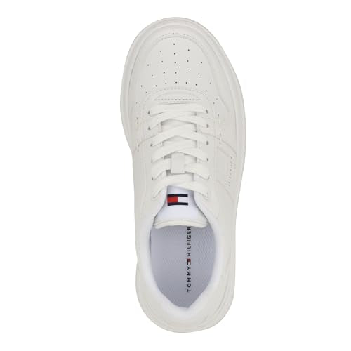 Tommy Hilfiger Women's Giahn Sneaker, White/Black 141, 11