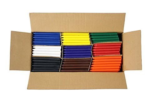 Craytastic! Bulk Unwrapped Crayons Case of 270 (9 colors, Wax) for Crafting, Parties, Kids | Paperless Crayons with No Paper Wrapper | Safety Tested Compliant with ASTM D-4236