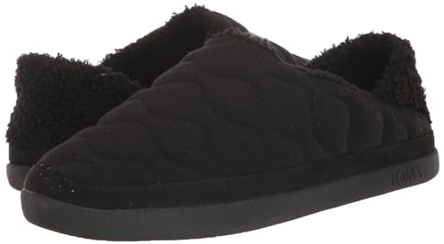 TOMS Women's Ezra Slipper, Raindrop Quilted Felt, 10