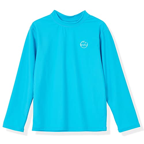 Willit Boys Rash Guard Swim Shirt Baby/Toddler Long Sleeve UPF 50+ Sun Protection SPF Quick Dry Shirt Blue 6-12 Months