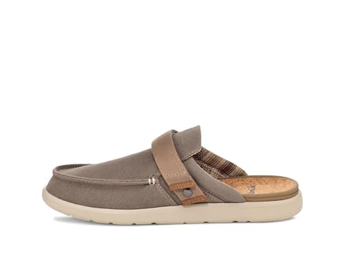 Sanuk Men's Happy Hour Lite Slip-On Mule, Brown, Size 8