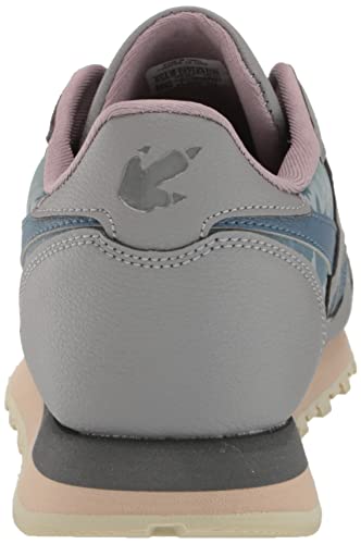 Reebok Kids Classic Leather Sneaker, Jurassic World/Grey/Teal Fog/Brave Blue, 4 US Unisex Toddler