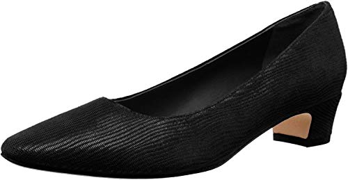 VANELi Womens Astyr Pointed Toe Block Pumps Dress Casual Low Heel 1-2" - Black - Size 7.5 W