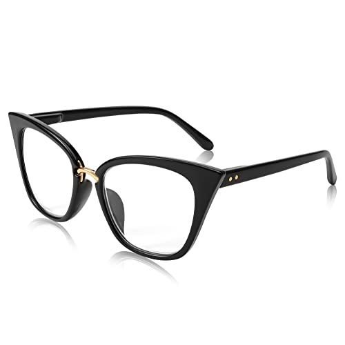 FEISEDY Women Oversized Cat Eye Reading Glasses Fashion Frame Readers B4072