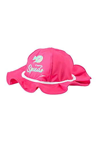 Speedo unisex-child Uv Bucket Hat Begin to Swim UPF 50,Bright Pink,Small/Medium